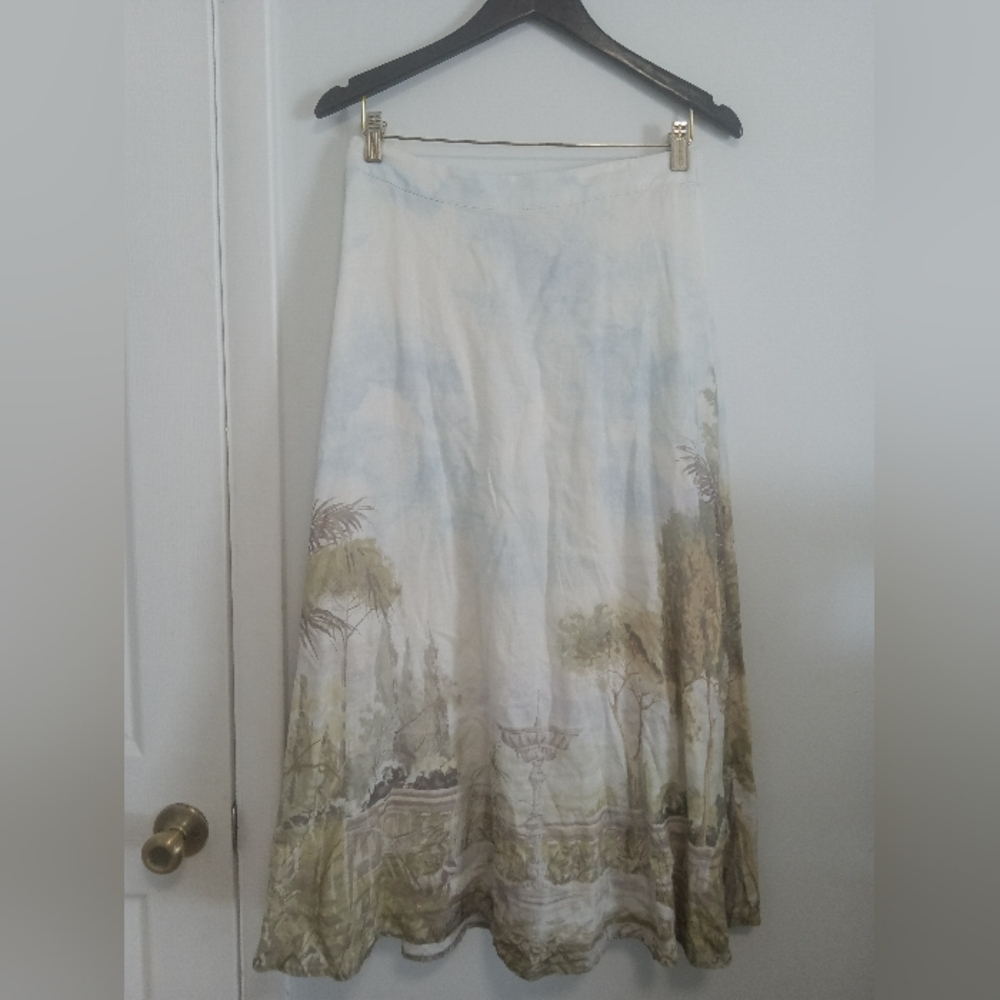 Rachel Zoe Cream Maxi A-line Skirt Resort
